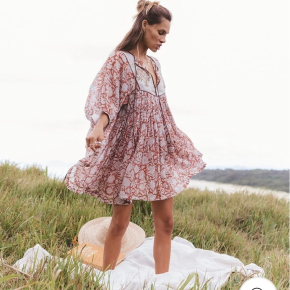 daughters of india Dresses & Skirts - Daughters of India Diya Mini Dress - Chestnut